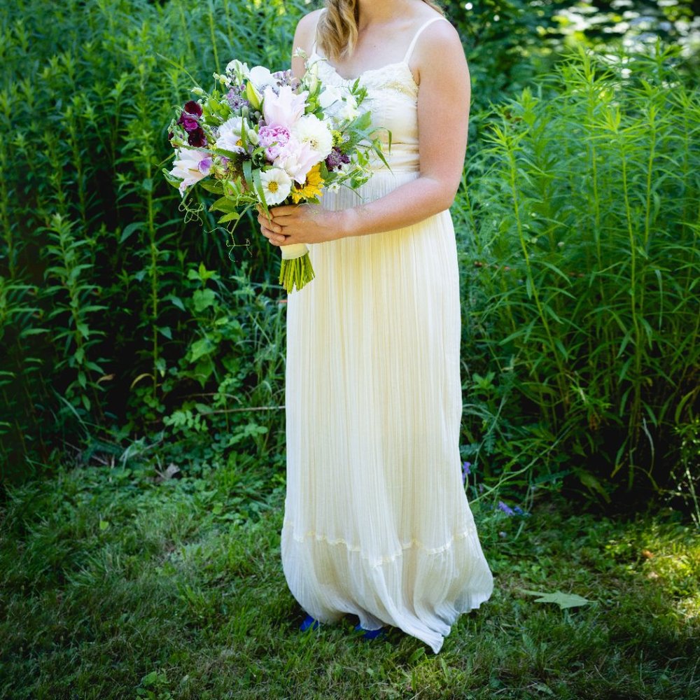 Vintage boho wedding dress - one-of-a-kind